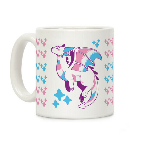 Trans Pride Dragon Coffee Mug