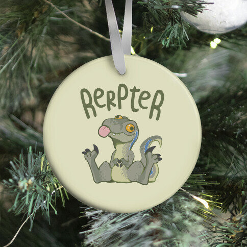 Derpy Raptor Rerpter Ornament