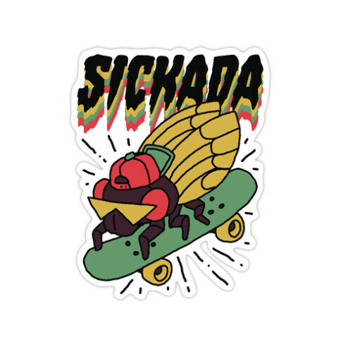 SICKada Cicada Die Cut Sticker