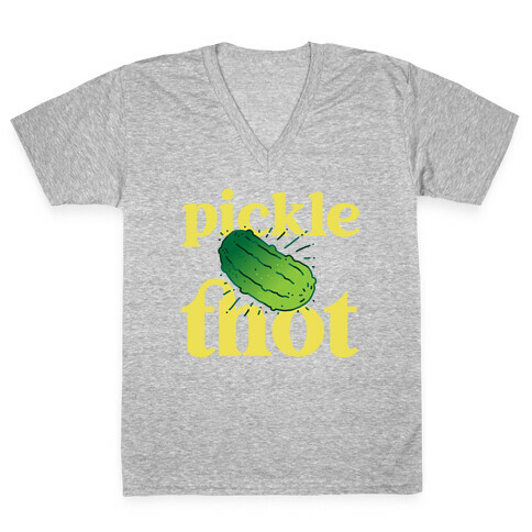 Pickle Thot  V-Neck Tee Shirt
