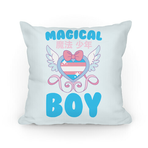 Magical Boy - Trans Pride Pillow