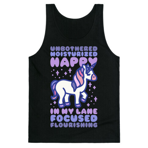 Unbothered Moisturized Happy Unicorn Tank Top