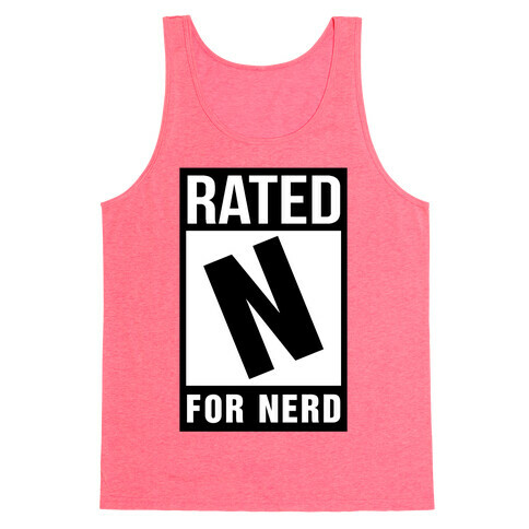  Rated N For Nerd Tank Top