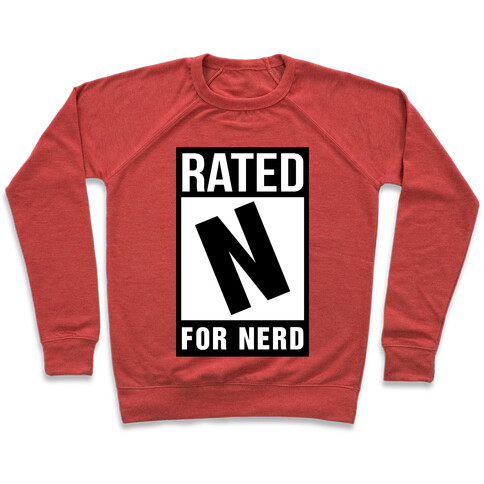  Rated N For Nerd Pullover