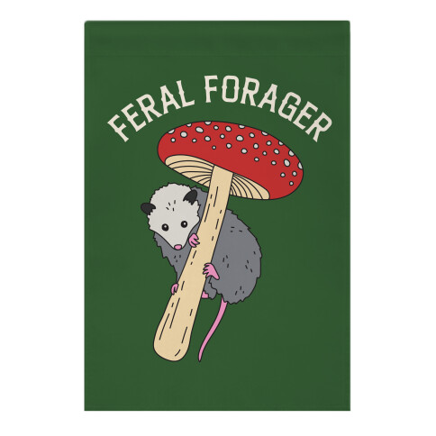 Foraging Trash  Garden Flag