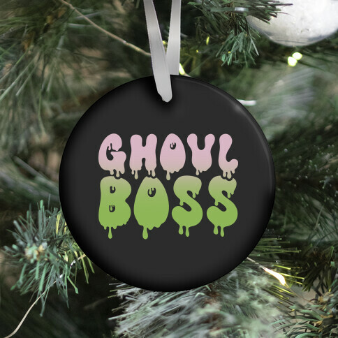 Ghoul Boss Girl Boss Parody Ornament