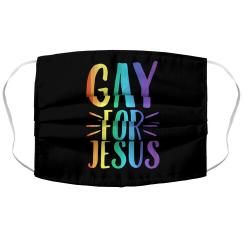 Gay For Jesus  Accordion Face Mask