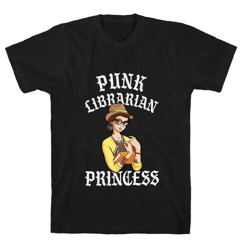 Punk Librarian Princess T-Shirt