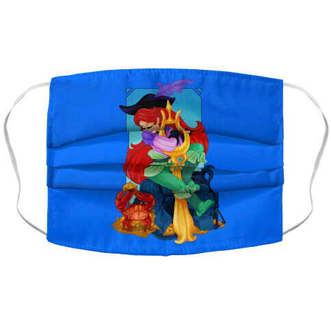 Princess Mermaid Bard  Accordion Face Mask