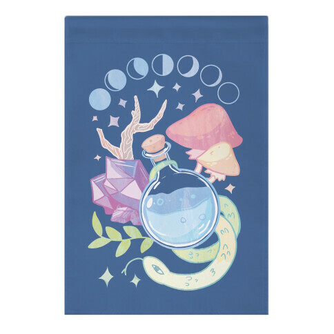 Witchy Pastel Things Garden Flag