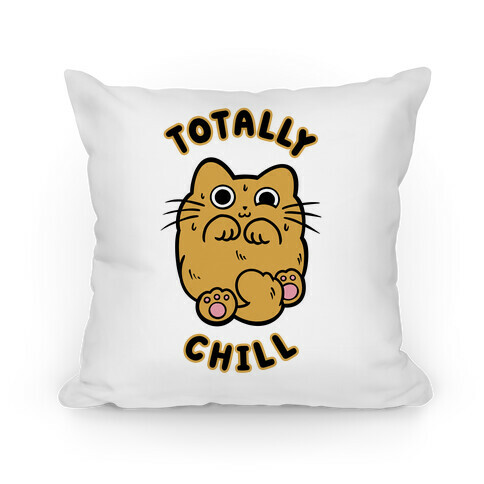 Totally Chill Cat Pillow