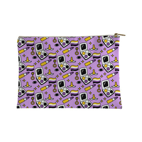 Nonbinary Makeup Pattern Accessory Bag